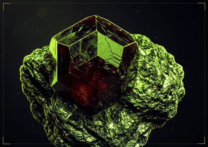 Peridot natural mineral specimen