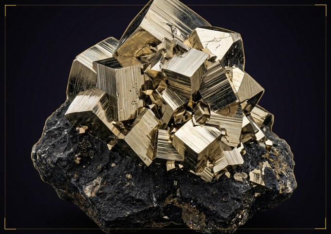 Pyrite natural mineral specimen
