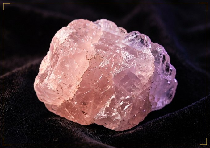 Rose Quartz natural mineral specimen