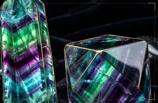 Seven color stone collector boxes