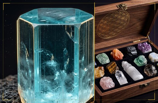 Throat themed blue stone sets