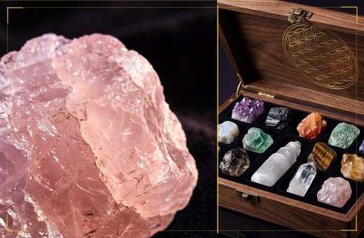 Pink & green crystal gift sets