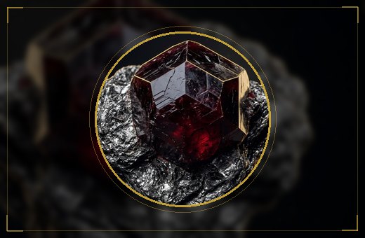 Raw Red Garnet Crystals