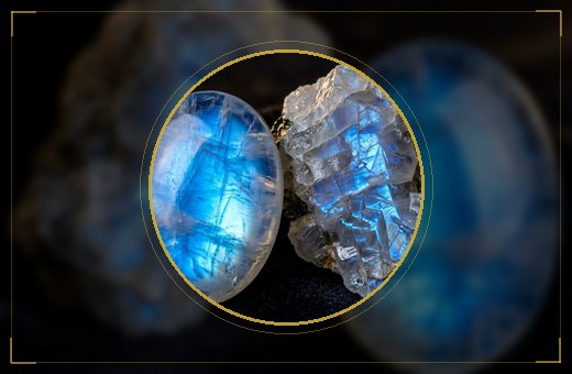 Rainbow Moonstone Palm Stones