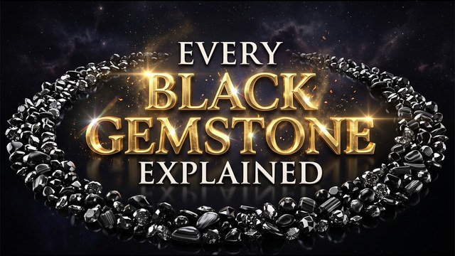 Black gemstone video thumbnail from Crystal Relics